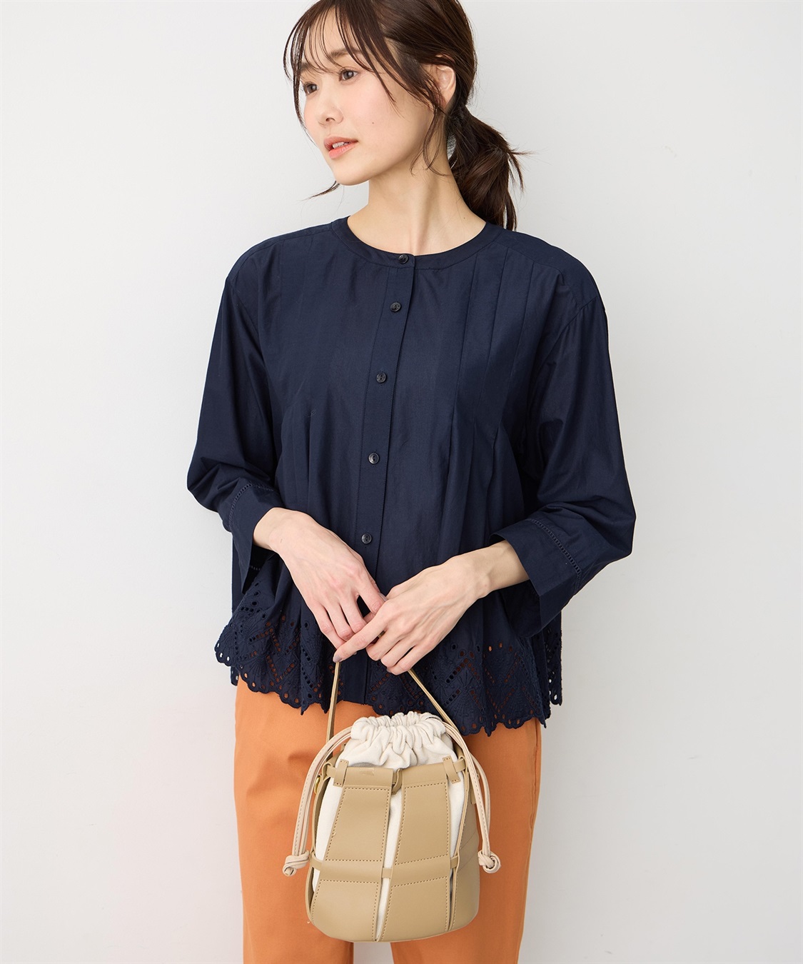 Petit Honfleur スカラップレースブラウス_sub_4