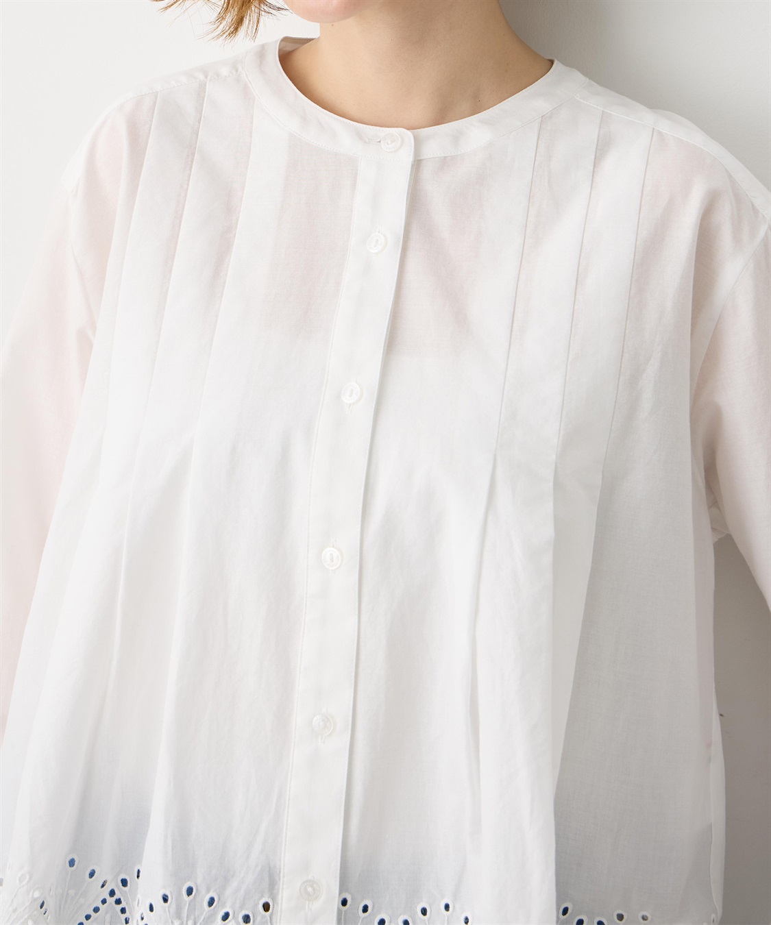 Petit Honfleur スカラップレースブラウス_sub_10