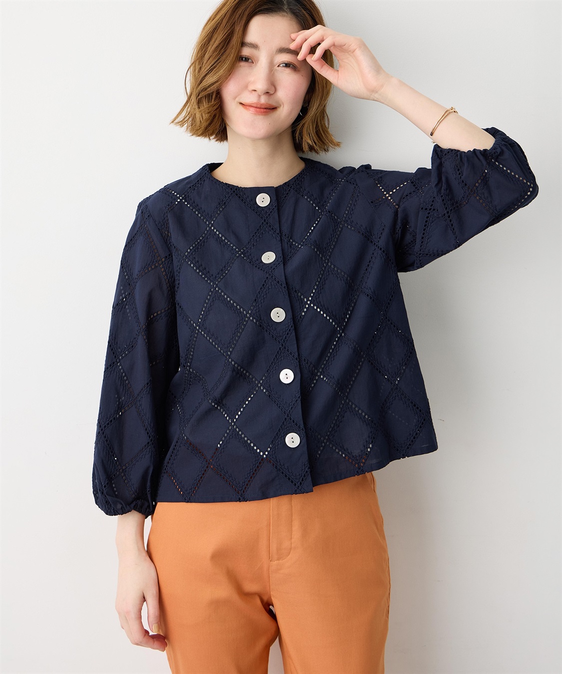 Petit Honfleur レースブラウスジャケット_sub_1