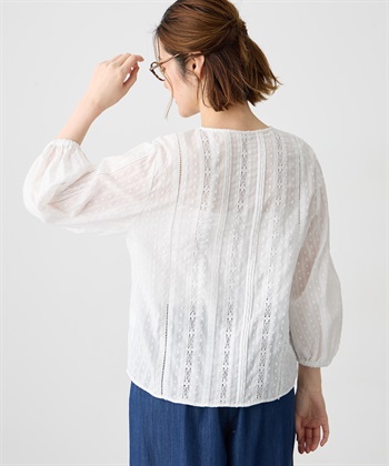 Petit Honfleur レースジャガードブラウス_subthumb_2