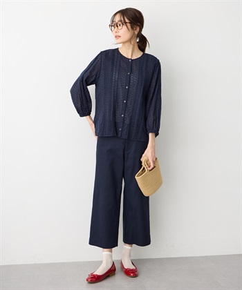 Petit Honfleur レースジャガードブラウス_subthumb_4