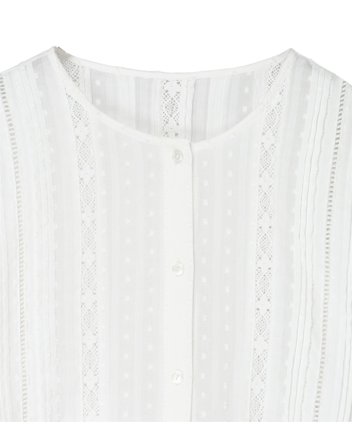 Petit Honfleur レースジャガードブラウス_sub_14