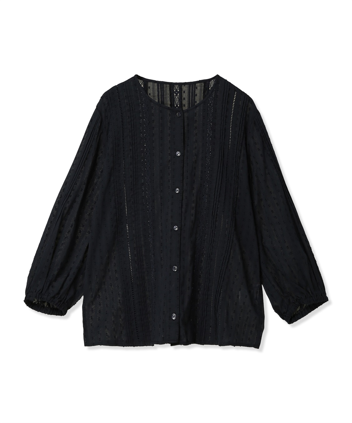 Petit Honfleur レースジャガードブラウス_sub_20