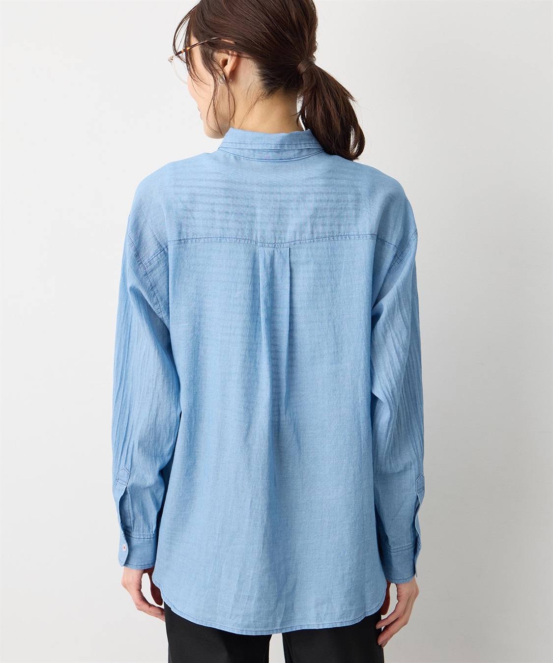 Petit Honfleur シアーデニムシャツ_sub_4