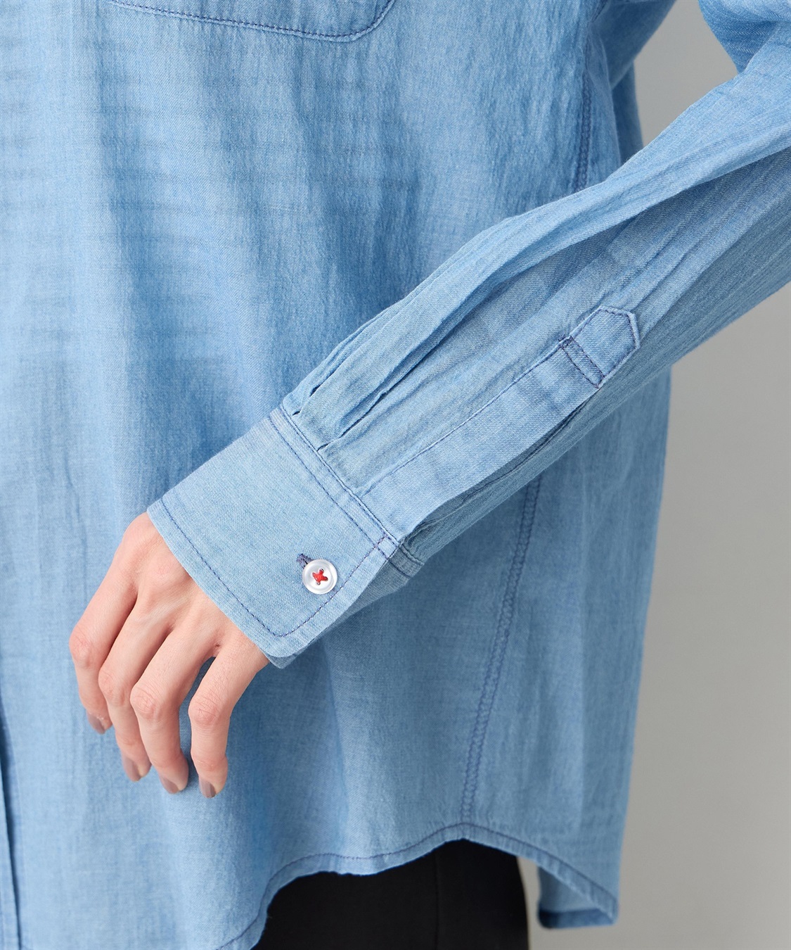 Petit Honfleur シアーデニムシャツ_sub_8