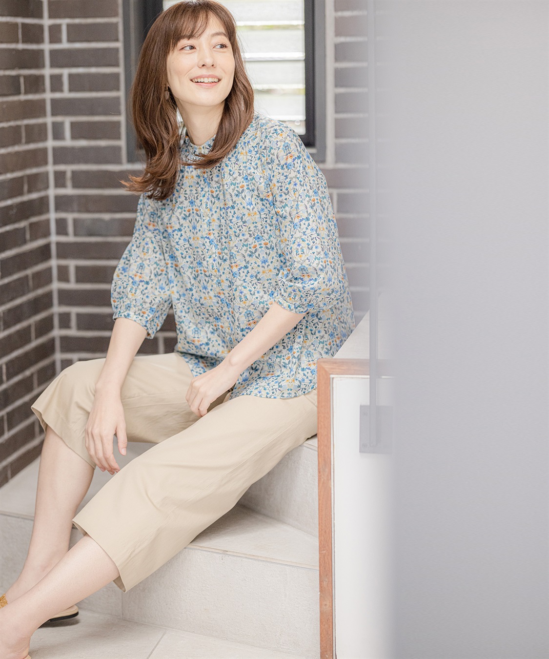 Petit Honfleur サテンストレッチワイドパンツ_sub_13