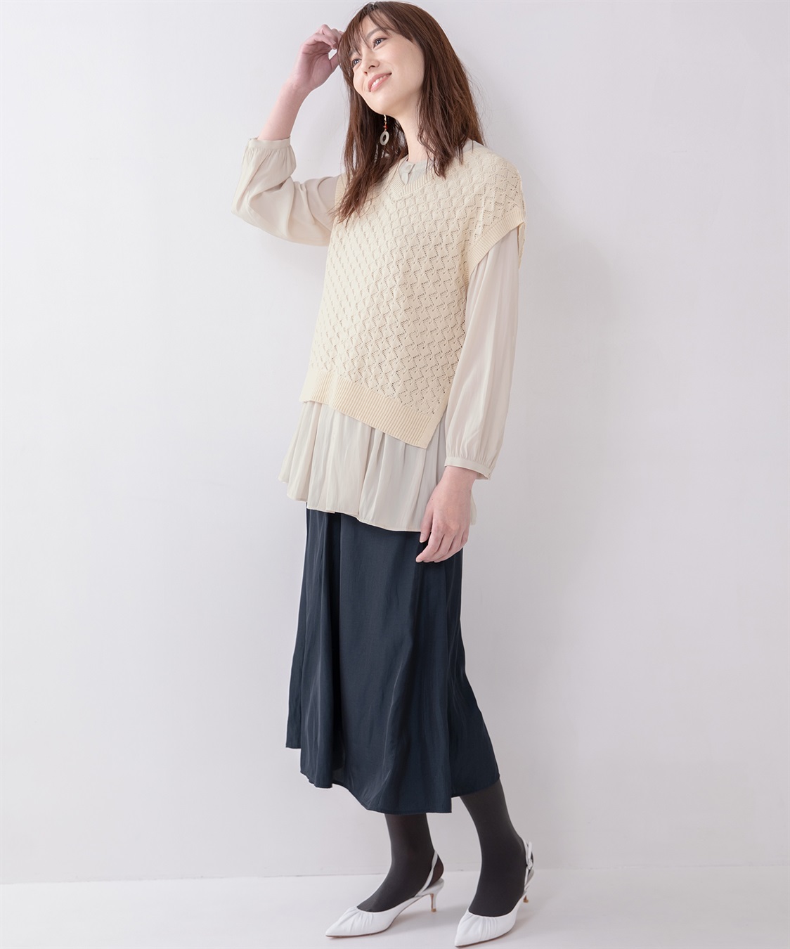 Petit Honfleur マーメイドラインスカート_sub_8