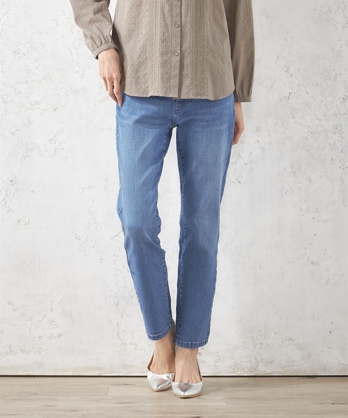 Petit Honfleur 【接触冷感】ストレートデニム_sub_1