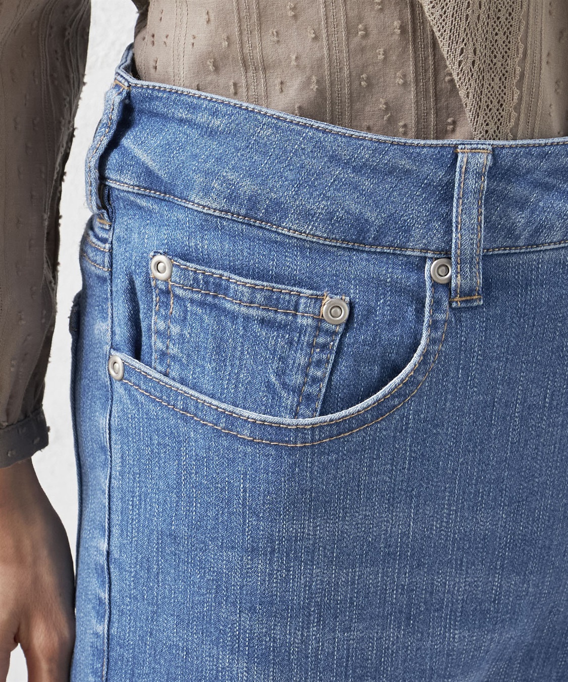 Petit Honfleur 【接触冷感】ストレートデニム_sub_5