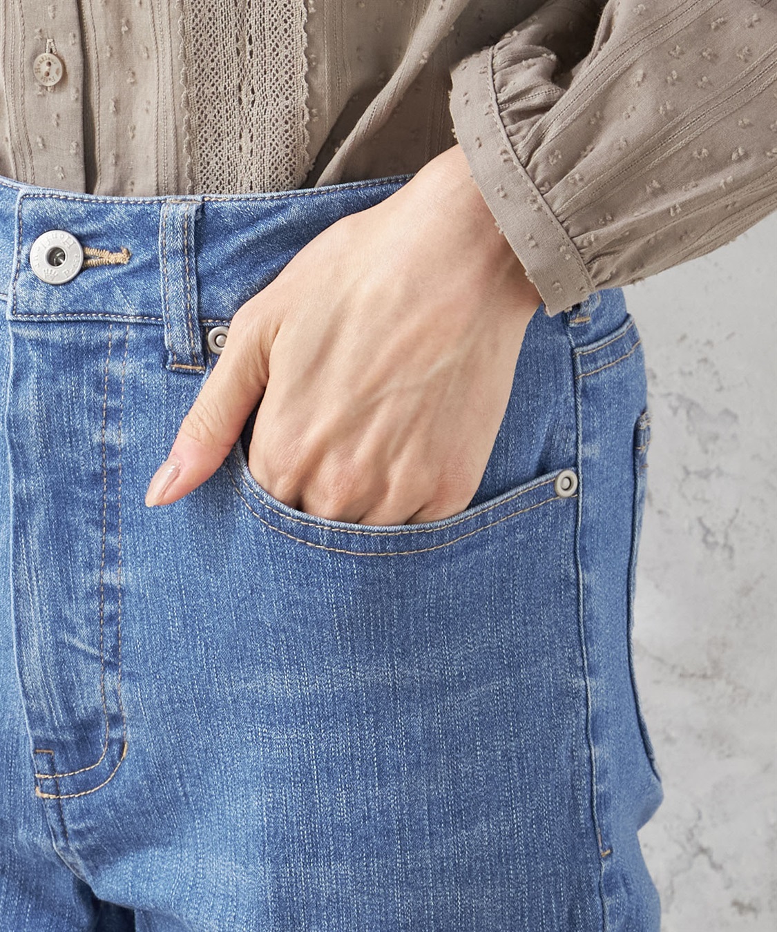 Petit Honfleur 【接触冷感】ストレートデニム_sub_6