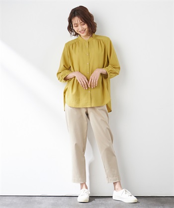 Petit Honfleur 接触冷感ストレッチツイルテーパードパンツ_subthumb_9