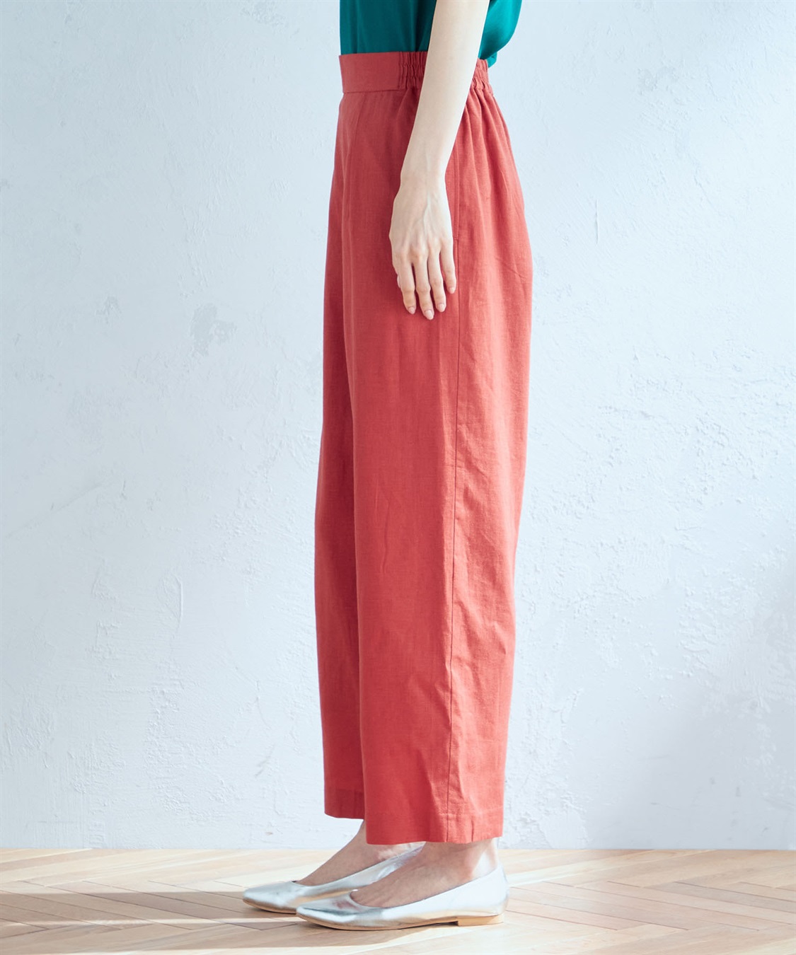 Petit Honfleur リネンブレンドセミワイドパンツ_sub_1