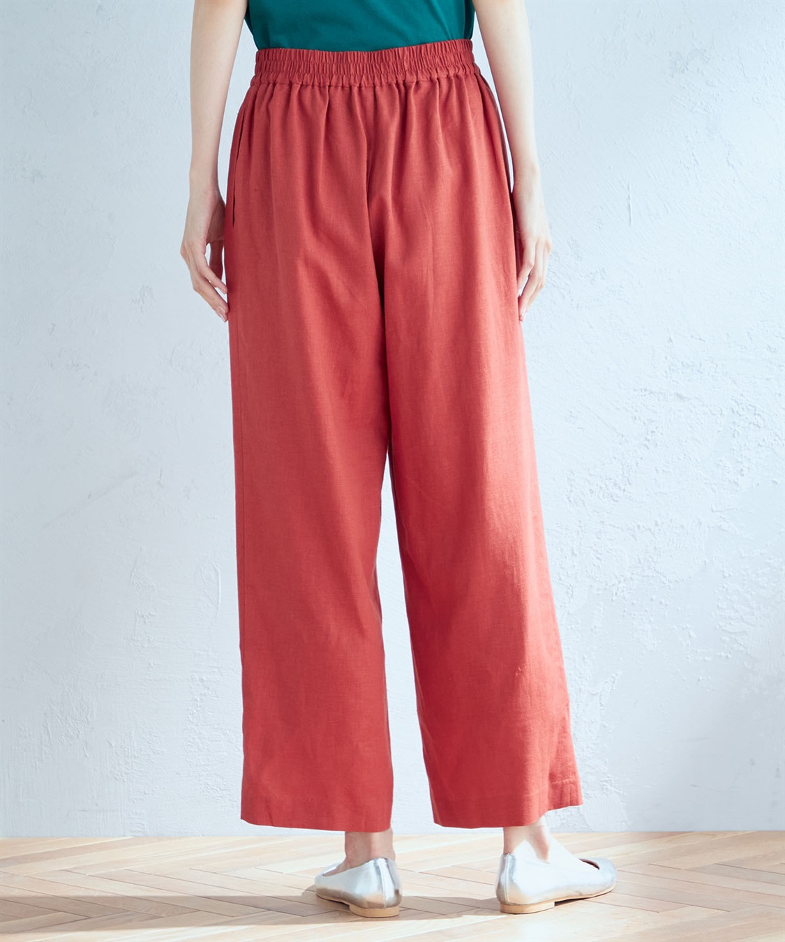 Petit Honfleur リネンブレンドセミワイドパンツ_sub_2