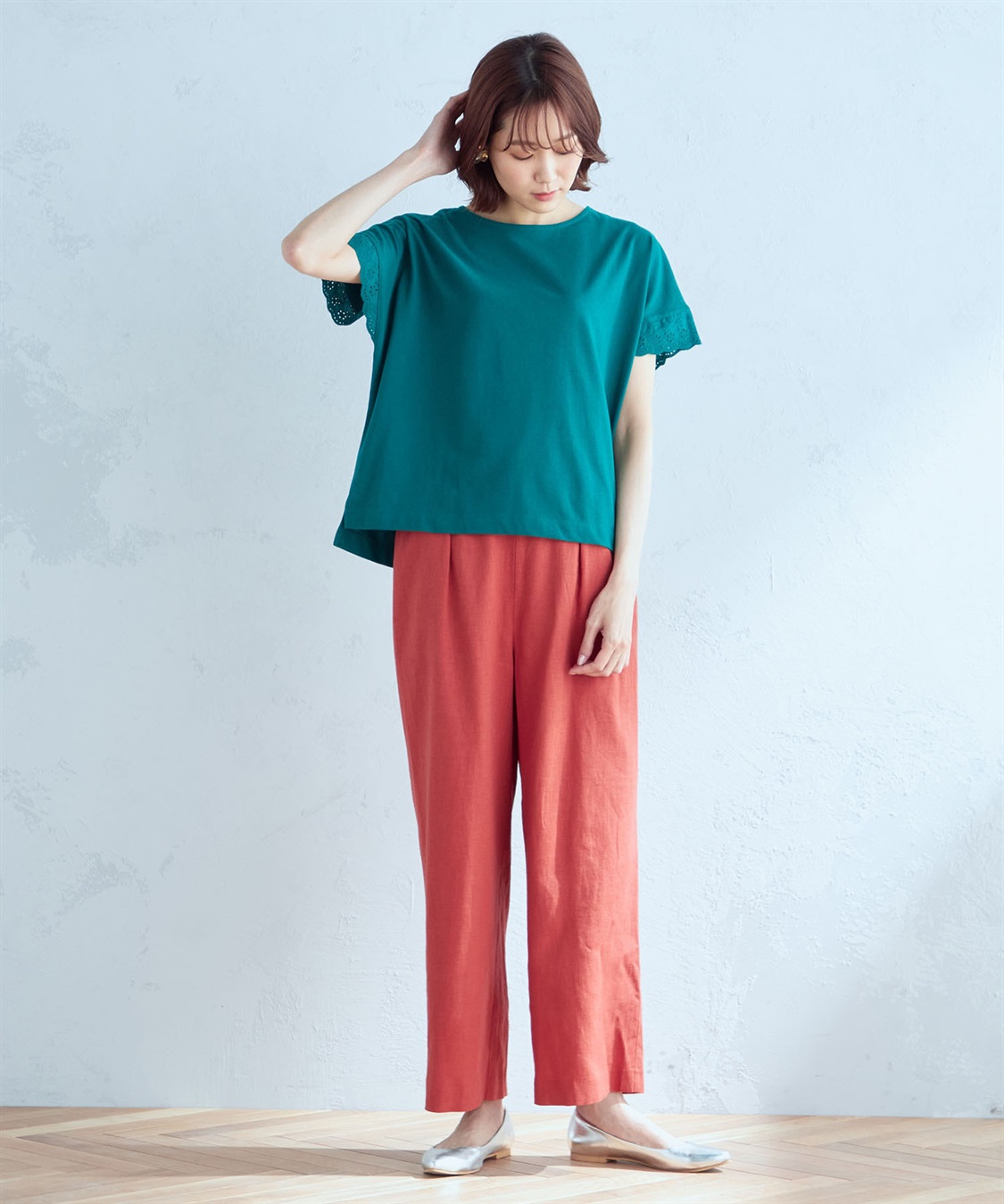   リネンブレンドナチュラルパンツ　XS ユニクロ リネンブレンドイージーパンツ ナチュラル XS｜Yahoo