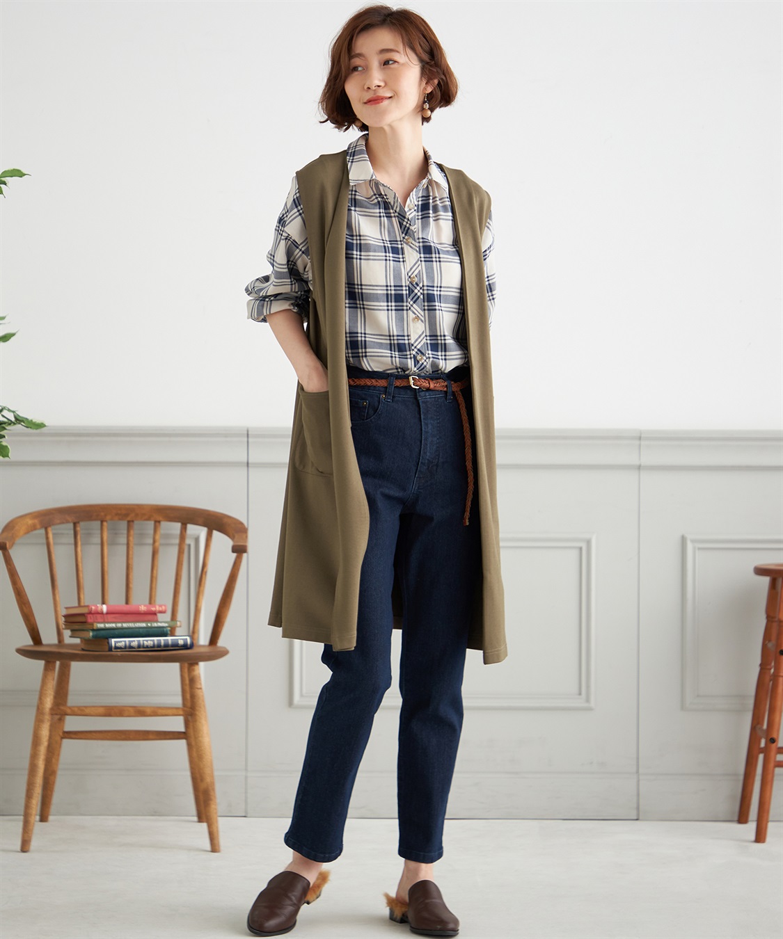 Petit Honfleur ストレートデニムパンツ_sub_10