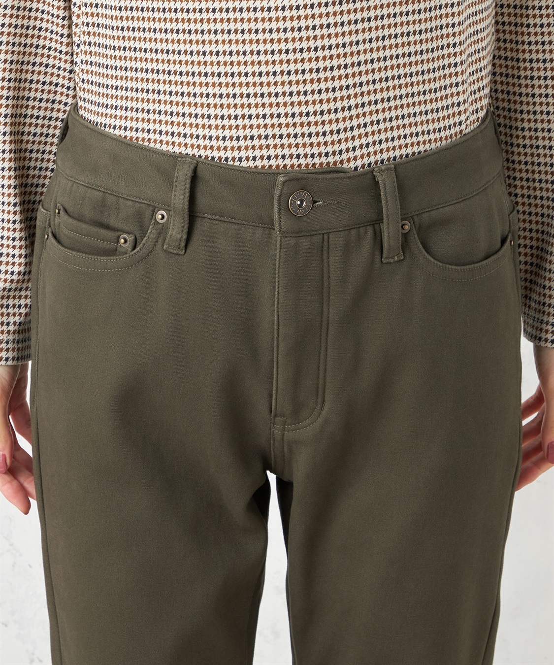 Petit Honfleur 裏フリースストレッチパンツ_sub_4