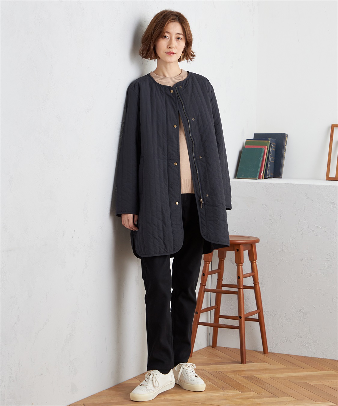 Petit Honfleur 裏フリースストレッチパンツ_sub_10