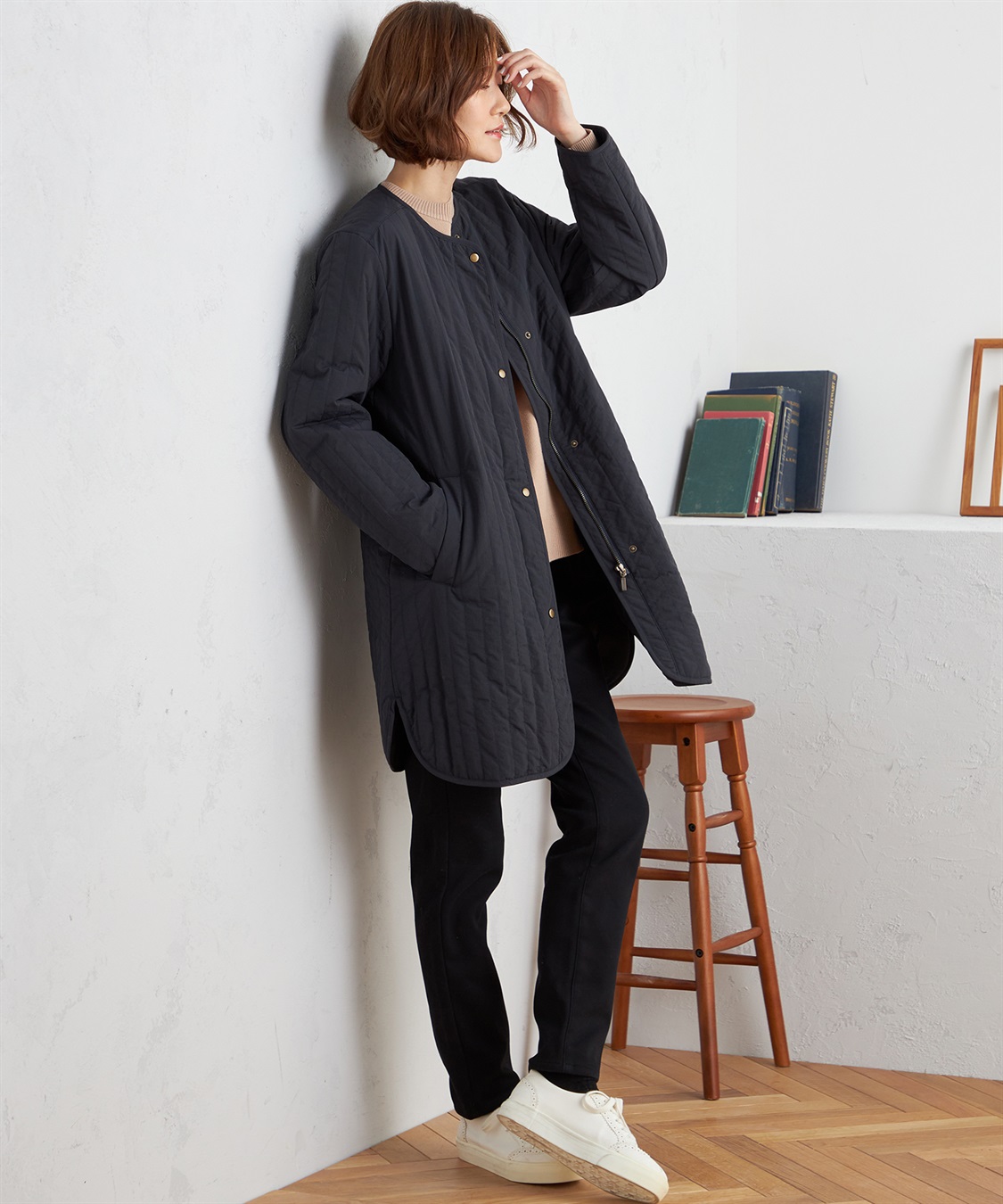 Petit Honfleur 裏フリースストレッチパンツ_sub_11