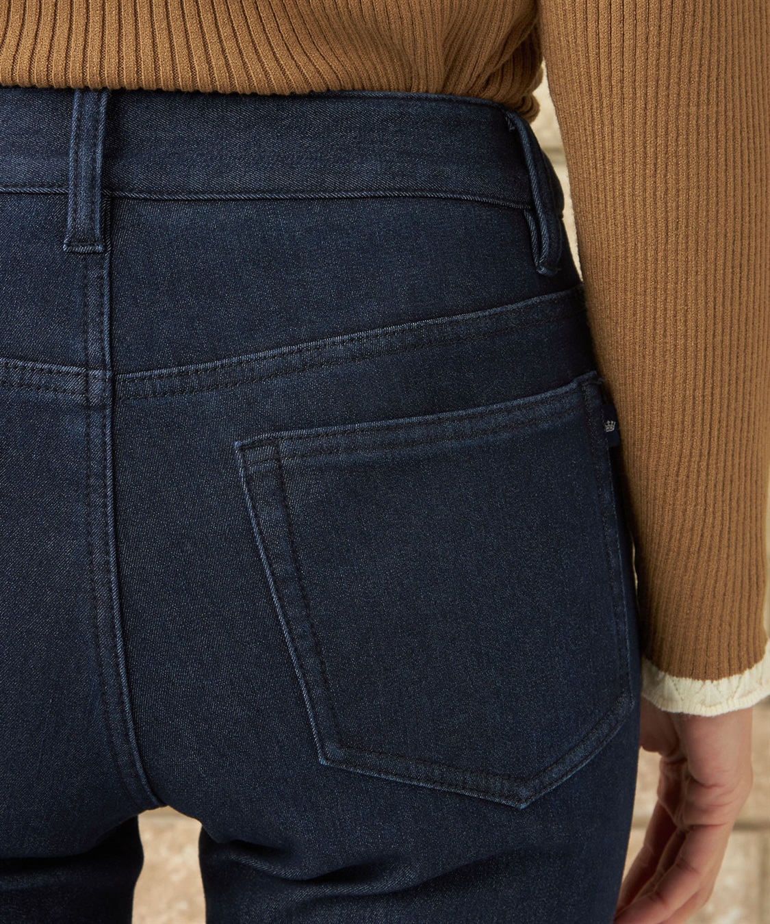 Petit Honfleur 裏フリースデニムパンツ_sub_5