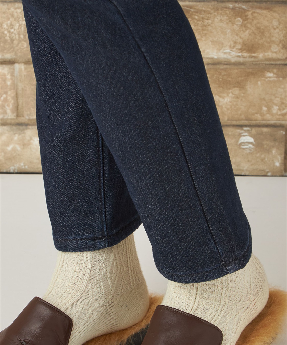 Petit Honfleur 裏フリースデニムパンツ_sub_6
