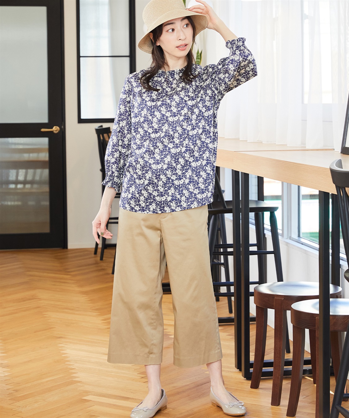 Petit Honfleur サテンストレッチパンツ_sub_16