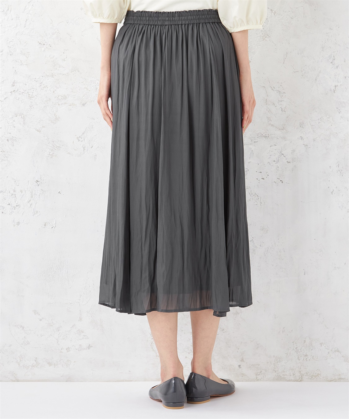 Petit Honfleur シフォンギャザースカート_sub_2