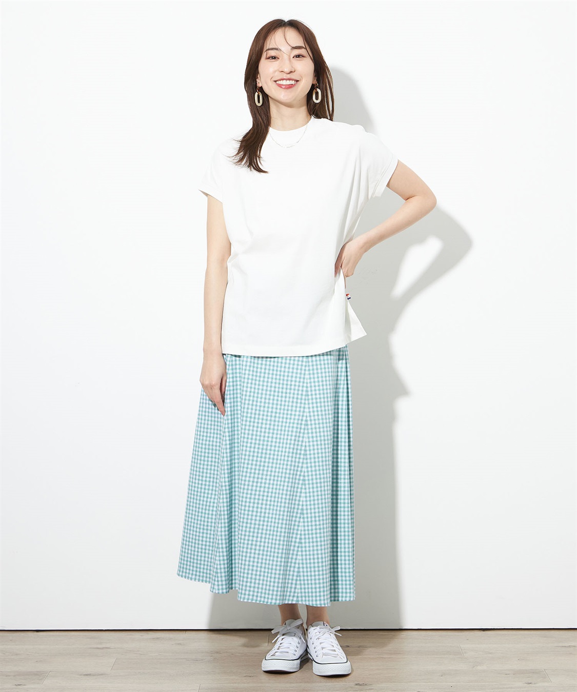 Petit Honfleur リネンブレンドギャザースカート_sub_1