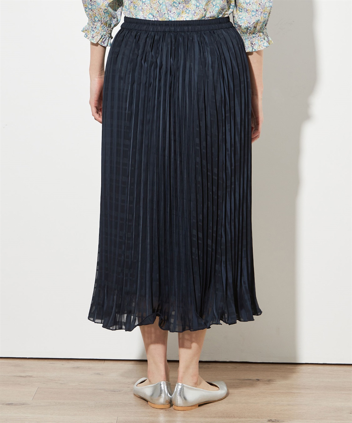 Petit Honfleur シャドーチェックプリーツスカート_sub_3