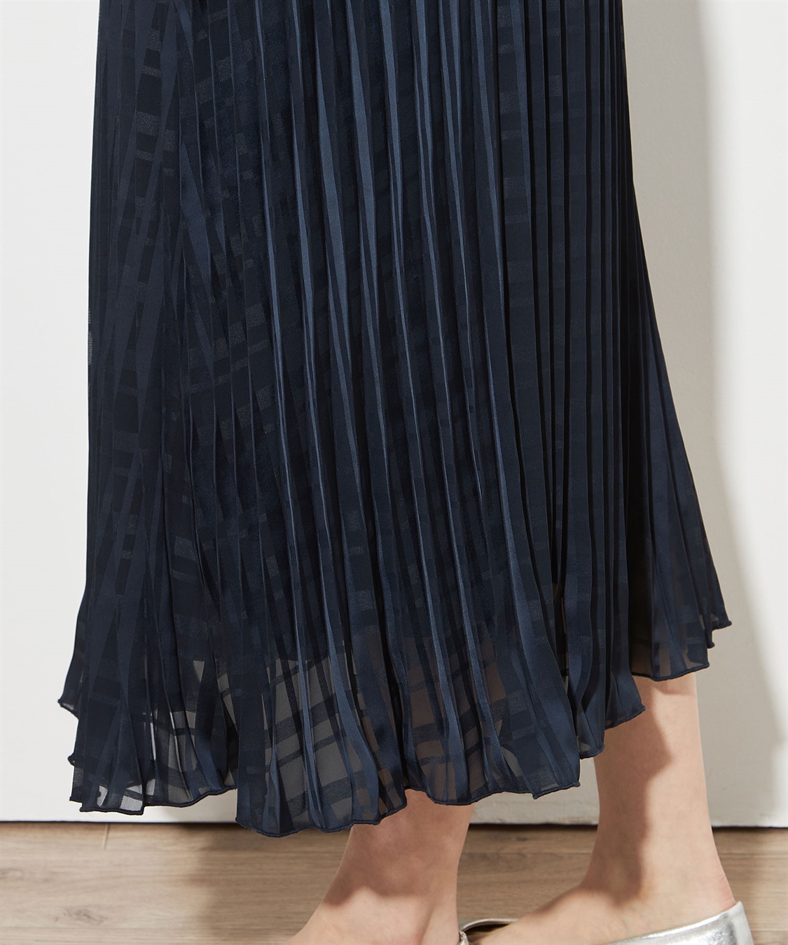 Petit Honfleur シャドーチェックプリーツスカート_sub_5