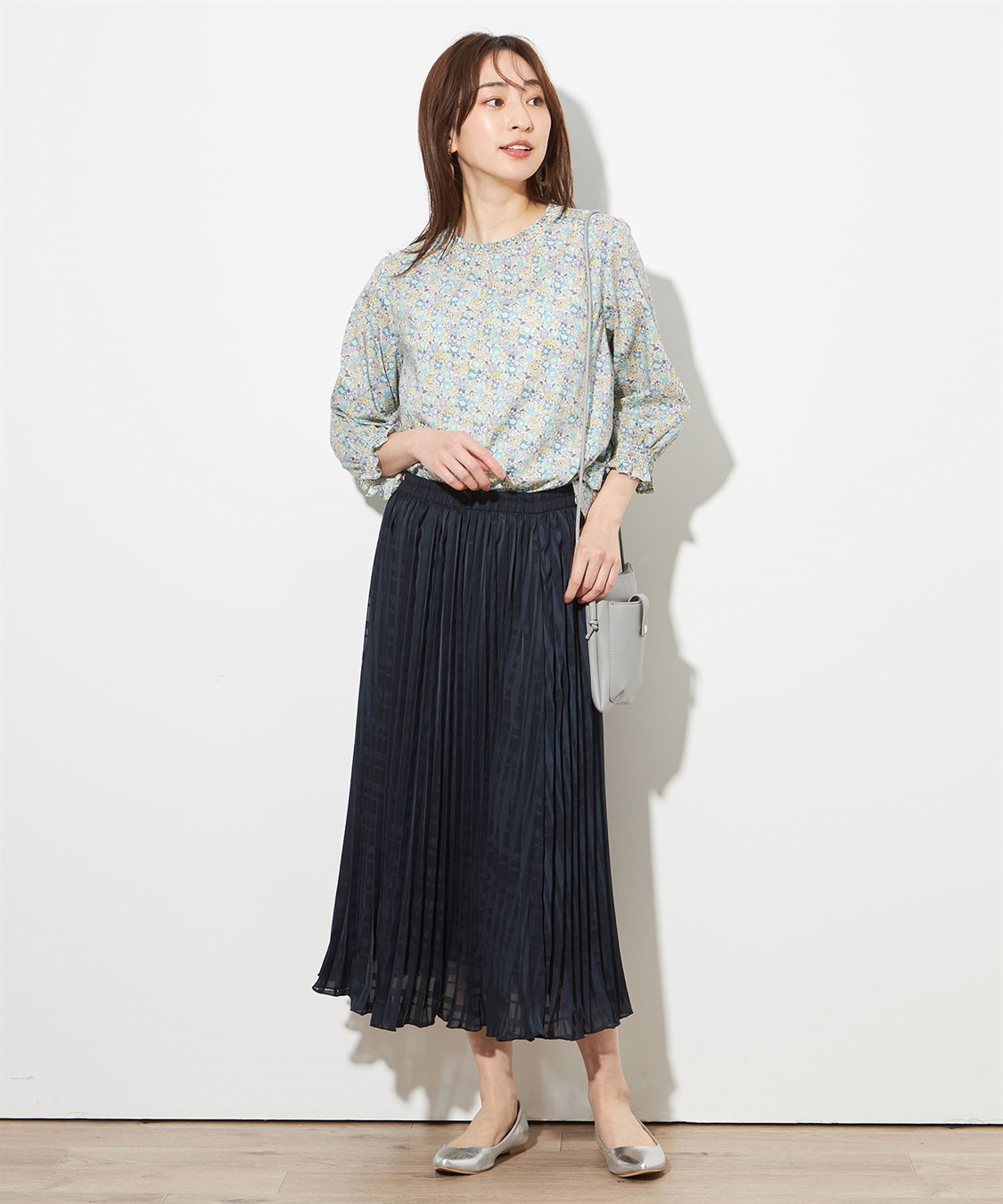 Petit Honfleur シャドーチェックプリーツスカート_sub_7