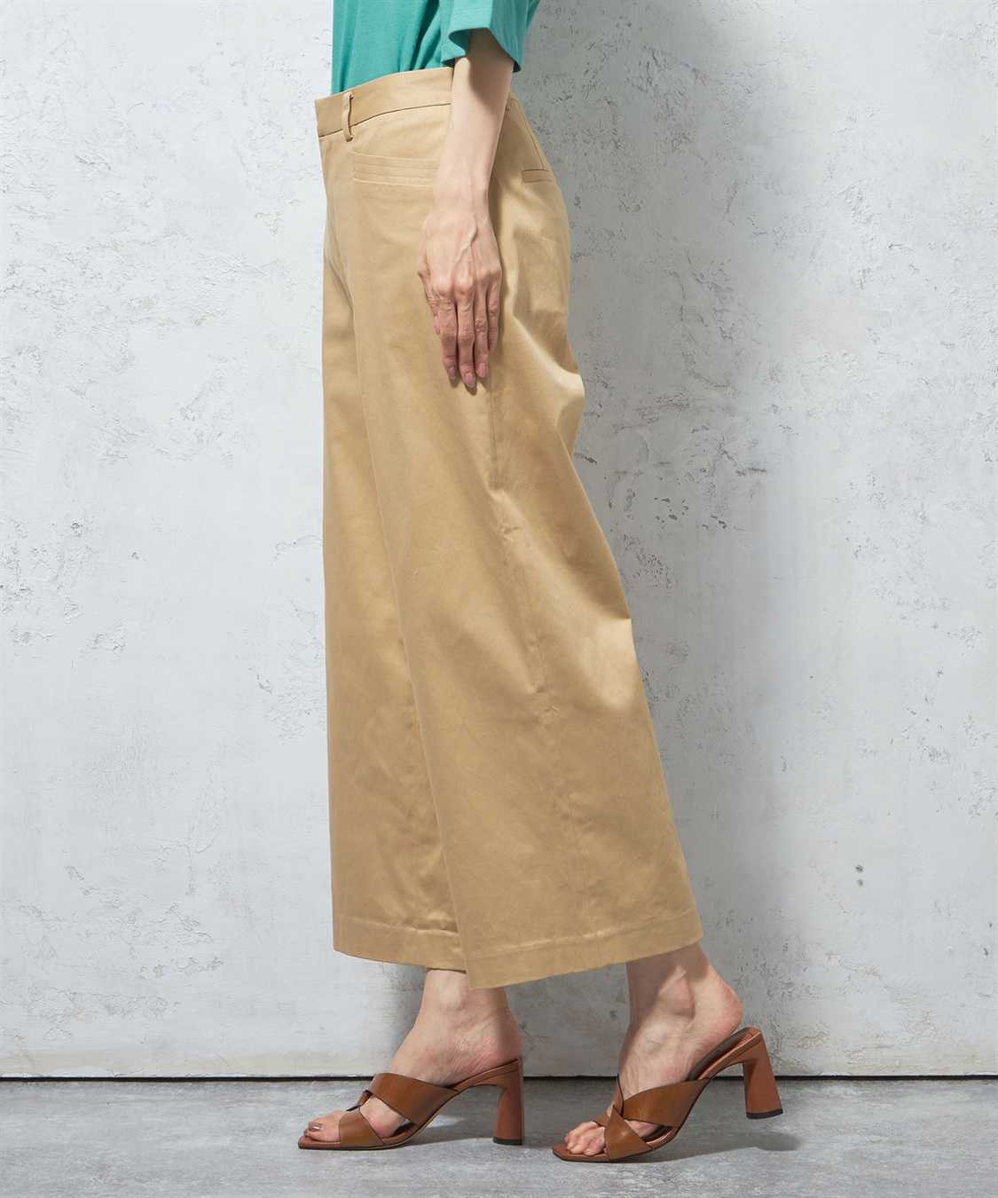 Petit Honfleur コットンサテンチノパンツ_sub_1