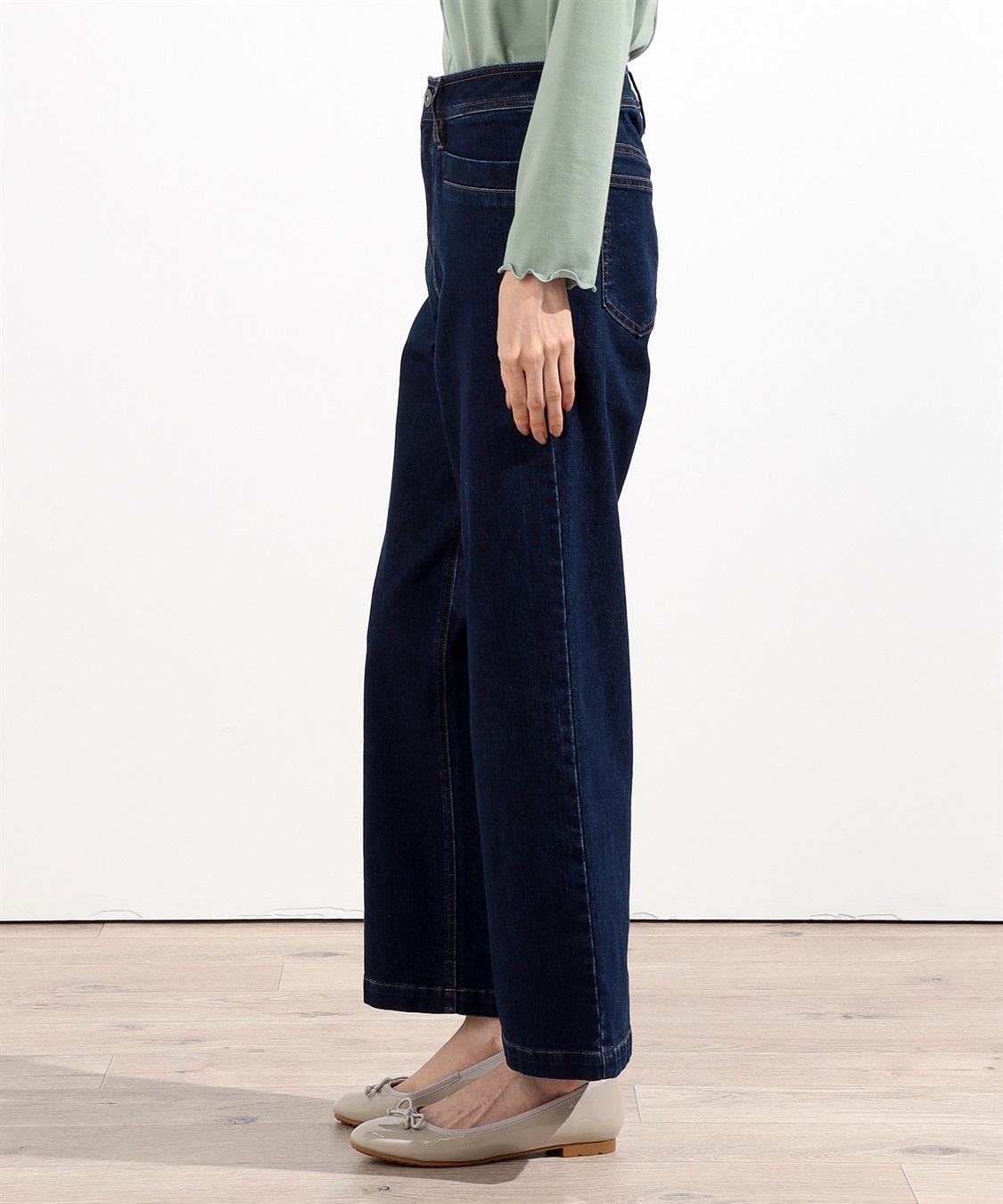 Petit Honfleur デニムワイドパンツ_sub_2