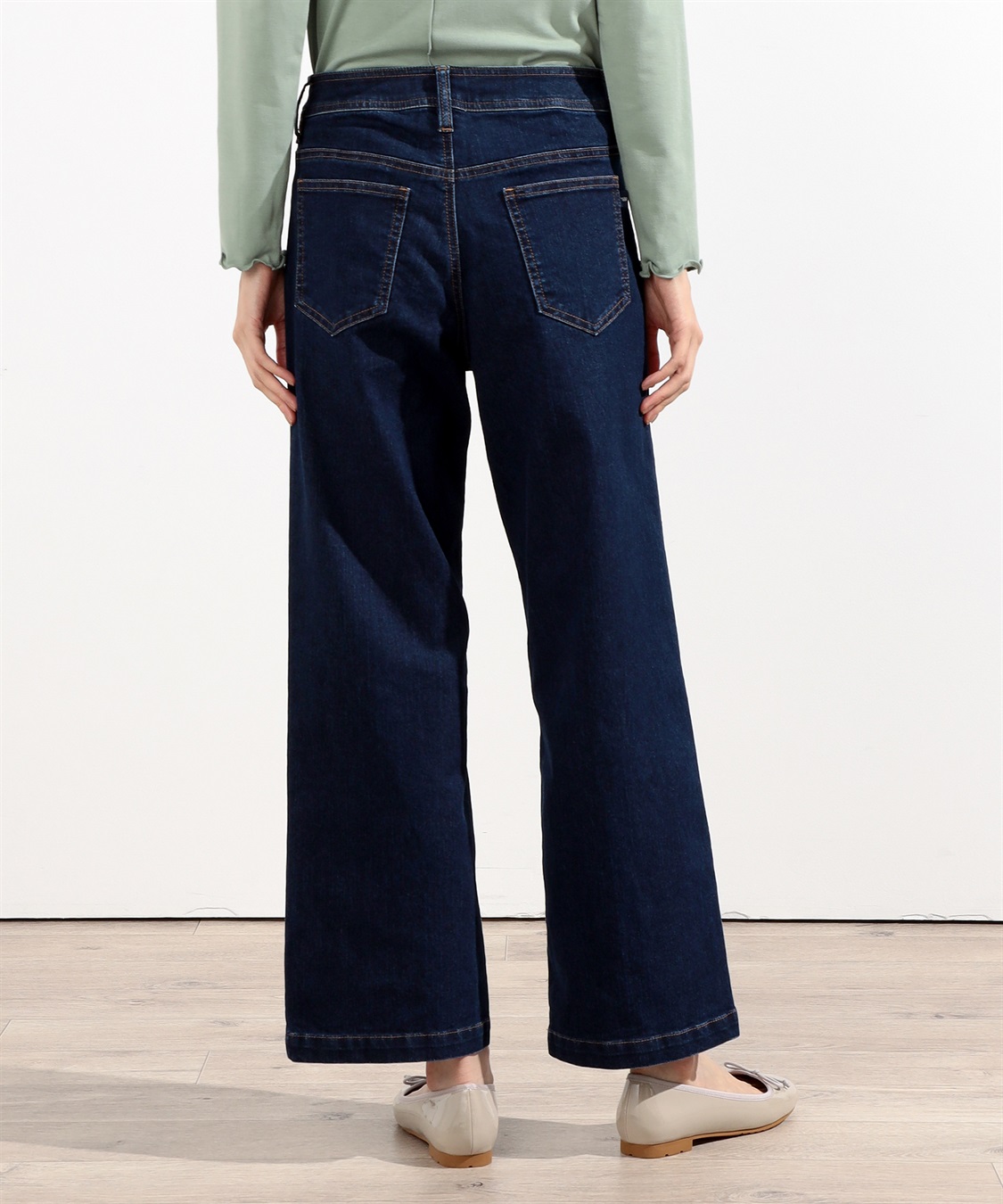 Petit Honfleur デニムワイドパンツ_sub_3