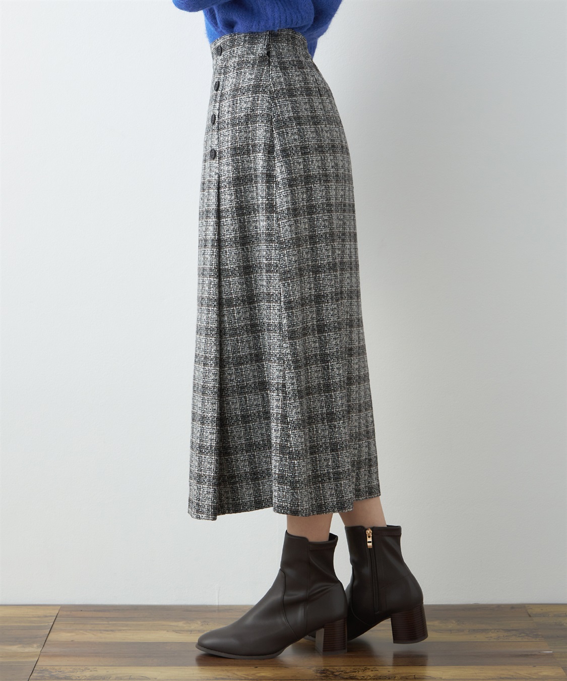 Petit Honfleur ツイードスカート_sub_1