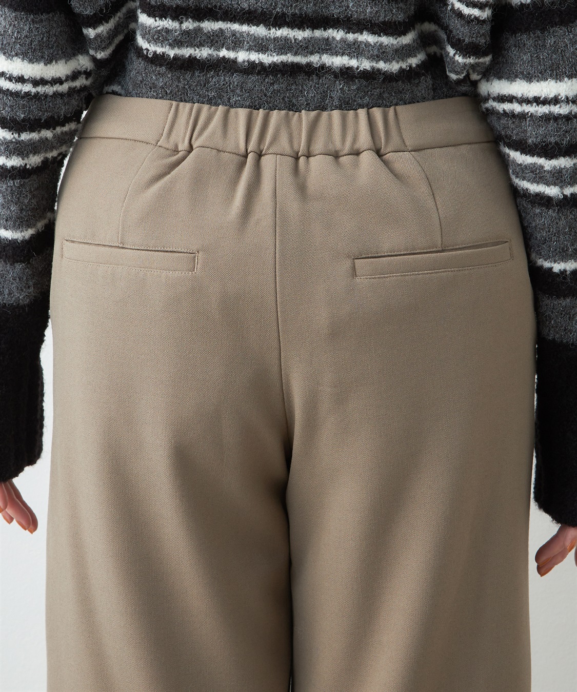 Petit Honfleur 裏起毛タックパンツ_sub_5