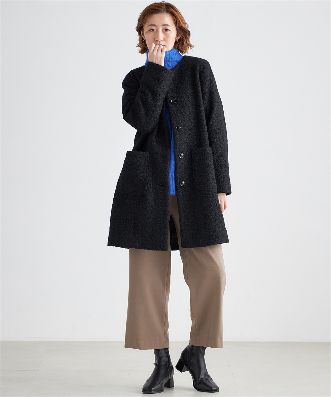 Petit Honfleur 裏起毛タックパンツ_sub_10