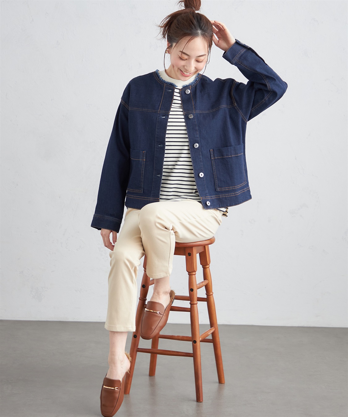 Petit Honfleur ストレッチパンツ_sub_13