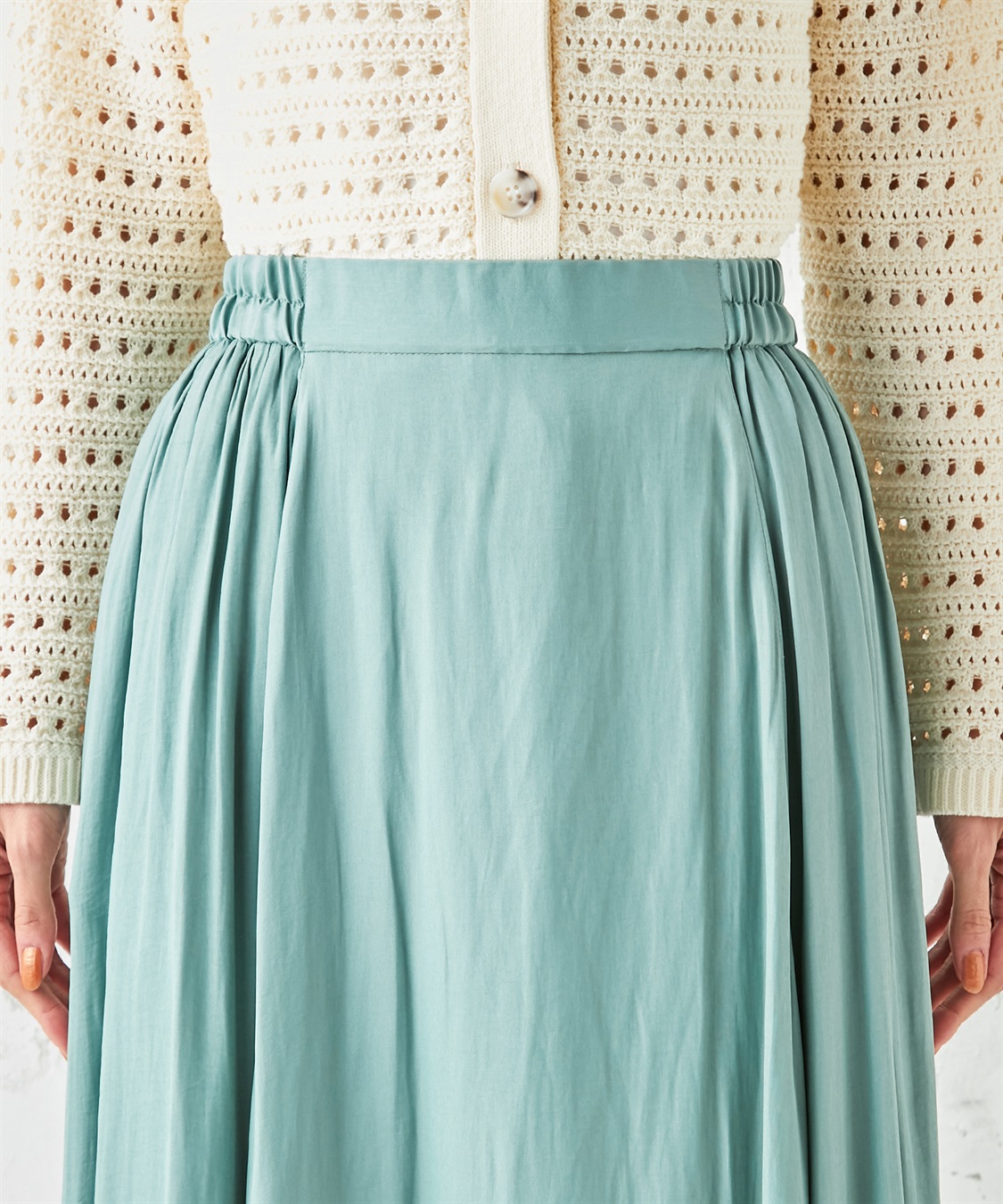 Petit Honfleur ツイルギャザースカート_sub_3