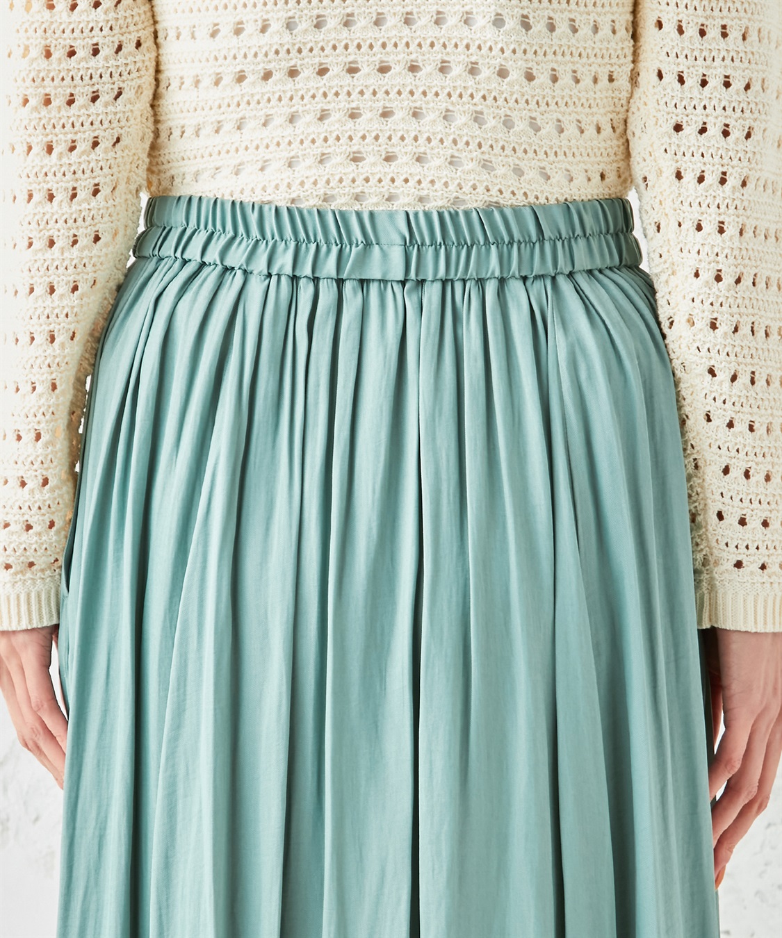 Petit Honfleur ツイルギャザースカート_sub_4