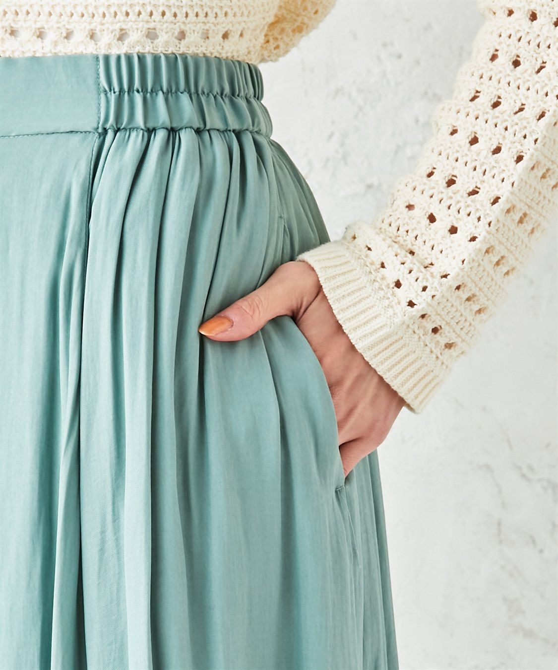 Petit Honfleur ツイルギャザースカート_sub_5