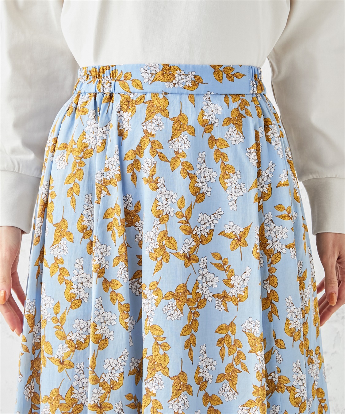 Petit Honfleur プリントスカート_sub_4