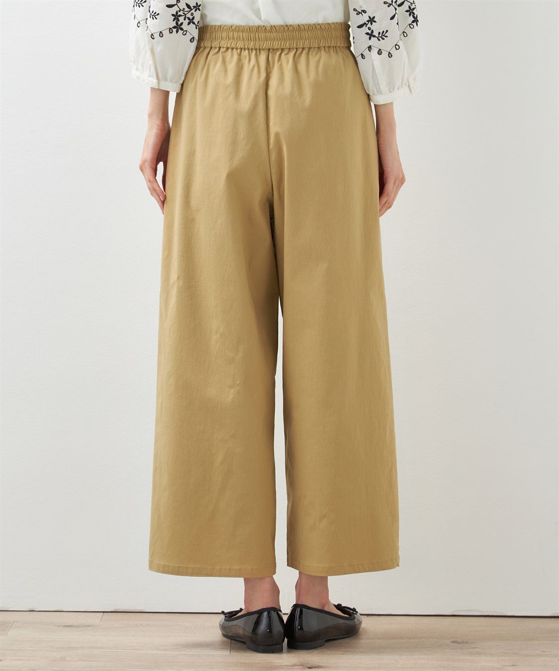 リネンブレンドワイドパンツ Petit Honfleur｜クロスプラス公式通販サイト