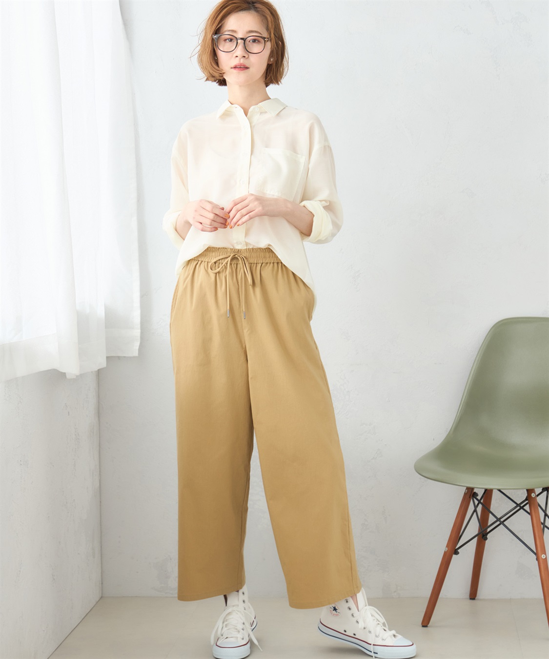 Petit Honfleur リネンブレンドワイドパンツ_sub_10