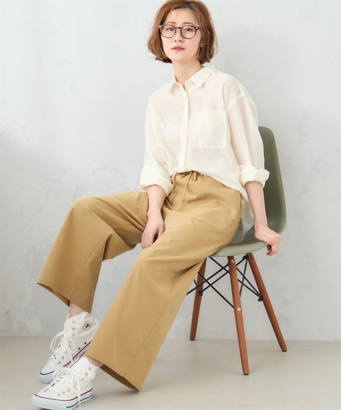 Petit Honfleur リネンブレンドワイドパンツ_sub_11