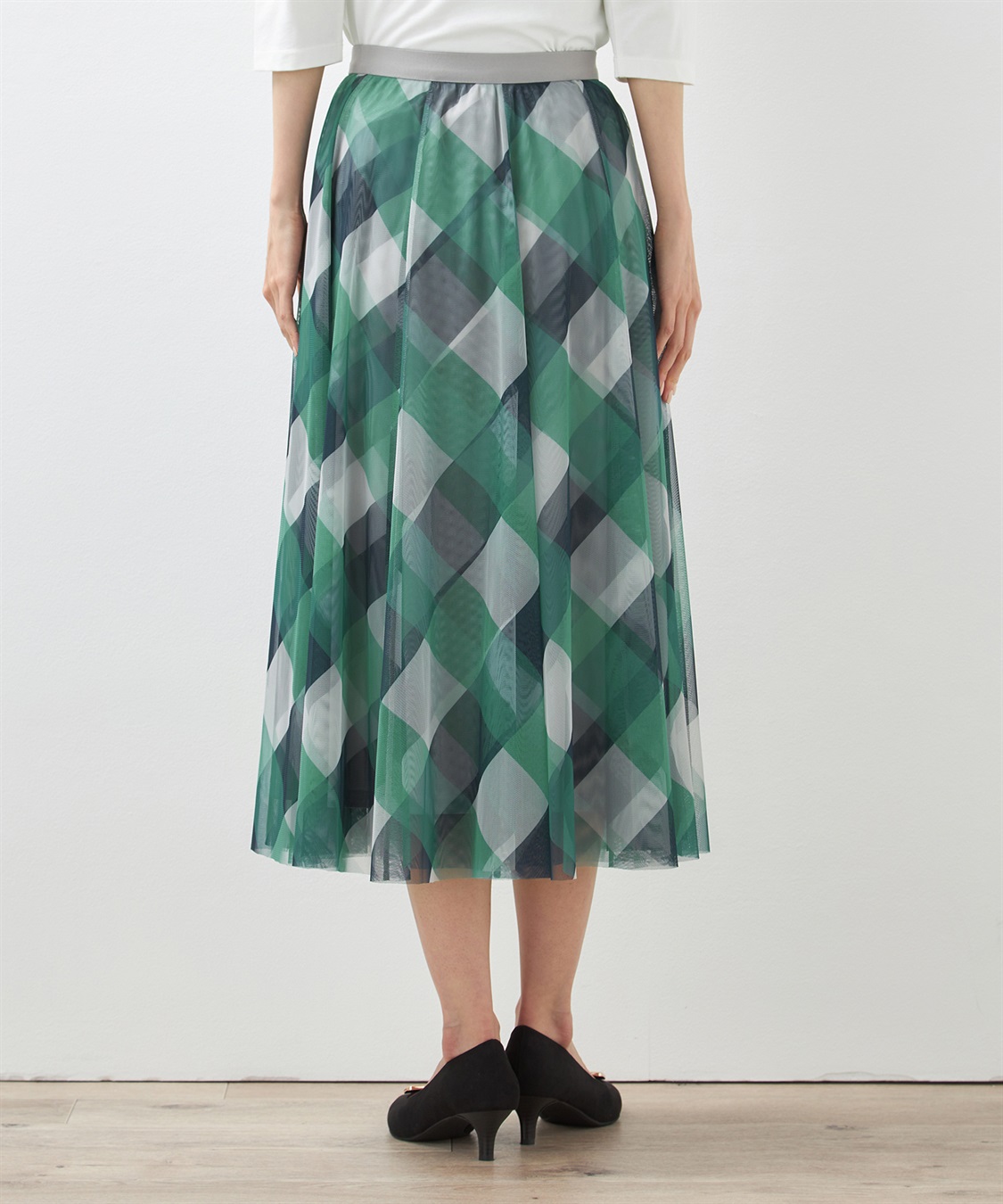 Petit Honfleur チェックチュールスカート_sub_3