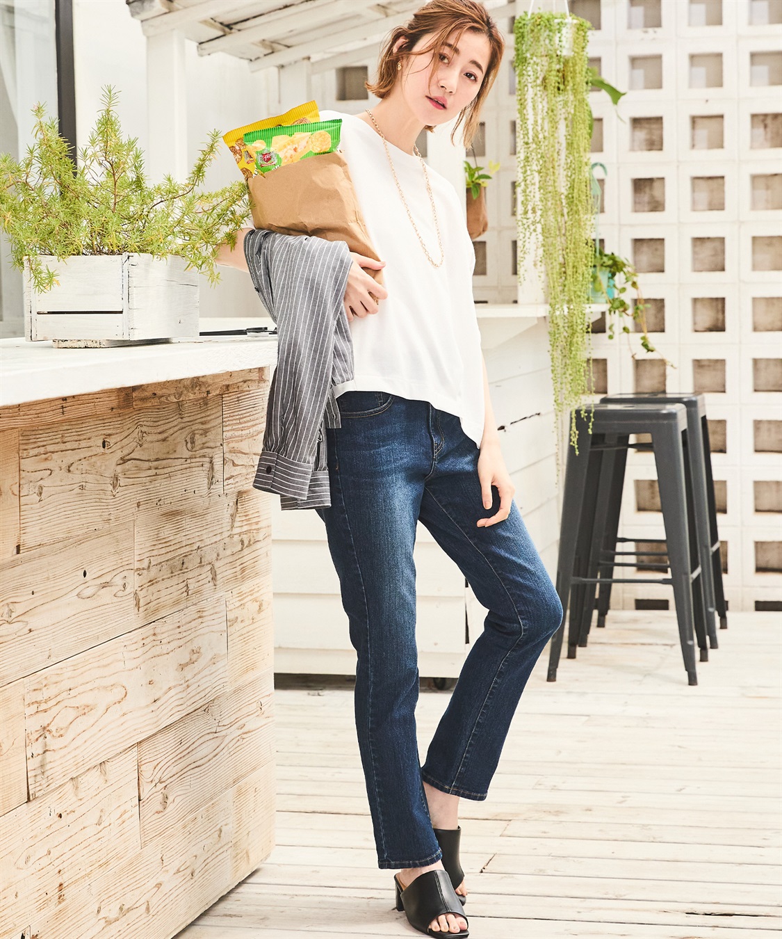 ストレートデニムパンツ Petit Honfleur｜クロスプラス公式通販サイト