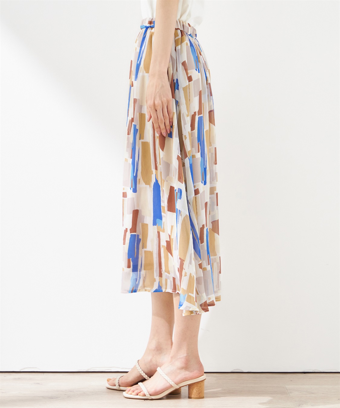 Petit Honfleur プリントスカート_sub_1