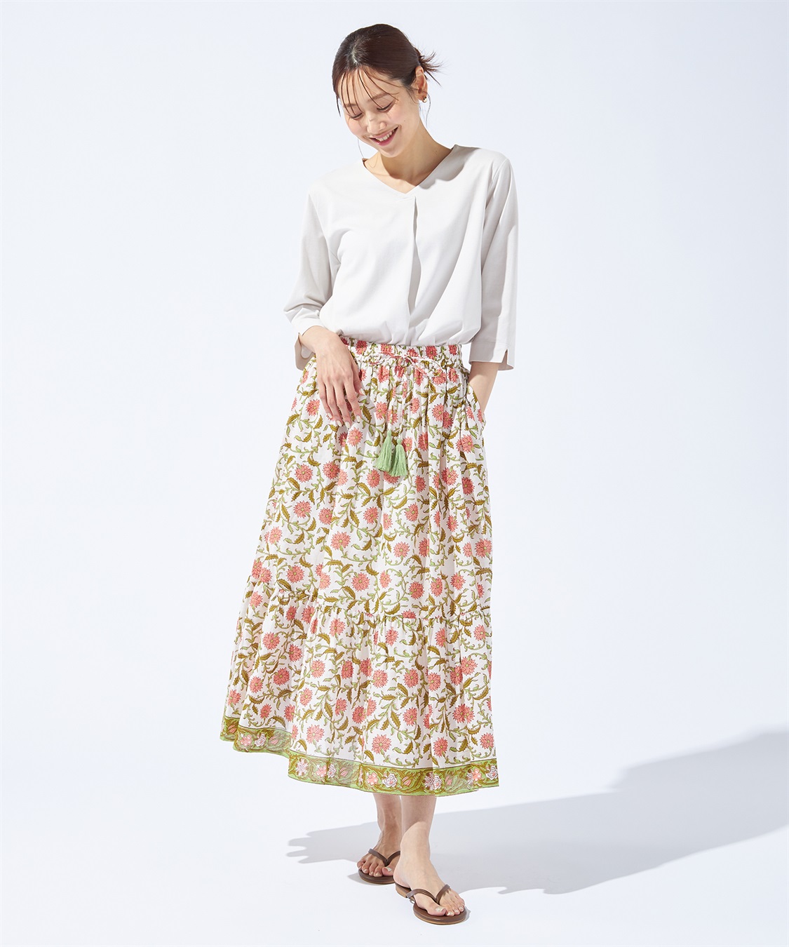 Petit Honfleur パネルプリントスカート_sub_15