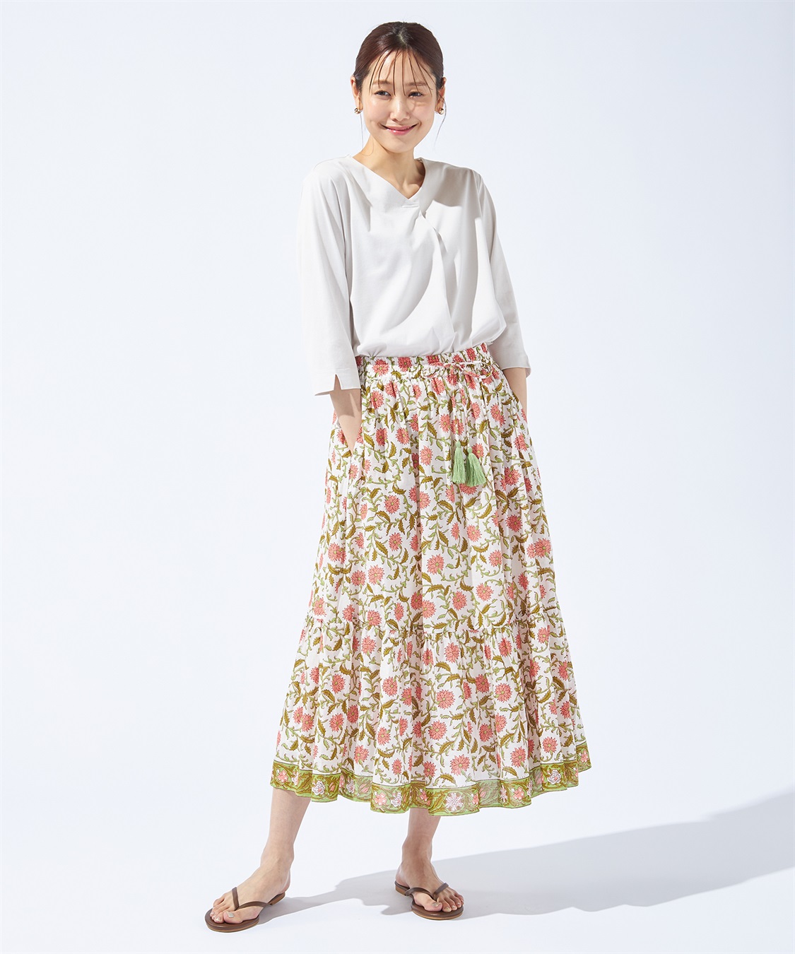 Petit Honfleur パネルプリントスカート_sub_16