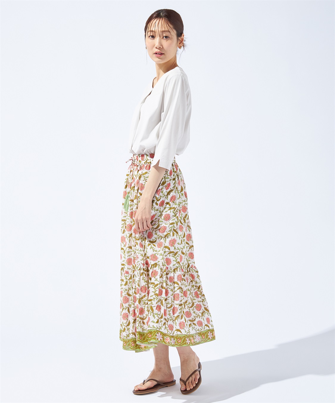 Petit Honfleur パネルプリントスカート_sub_17